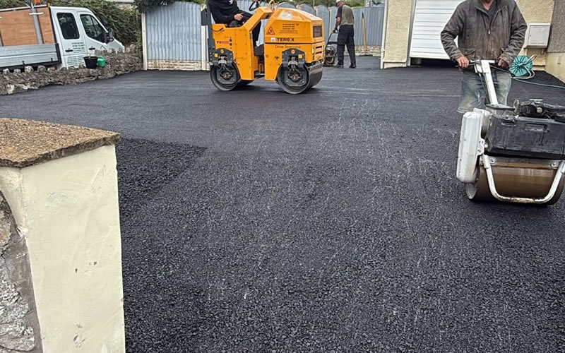 Finished driveway surface