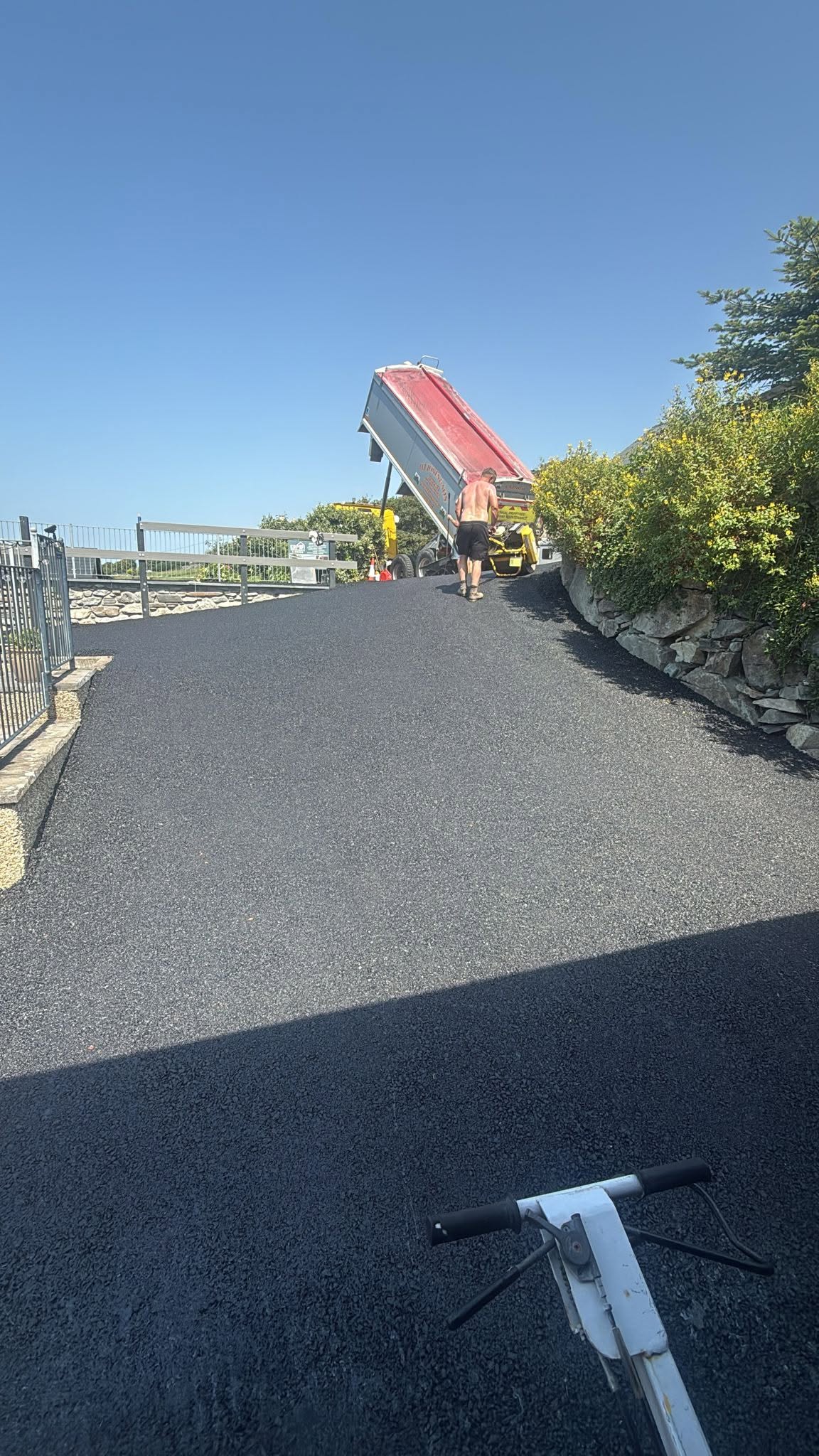 Finished tarmac driveway in Caernarfon North Wales